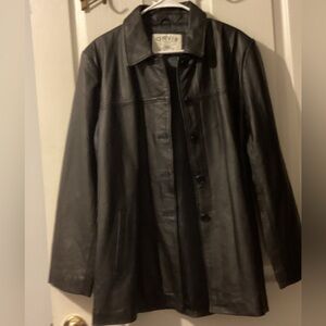 Orvis Sporting Traditions 100% Genuine Leather Jacket size XL